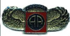 pin 1926 82nd Airborne with Wings